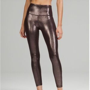 Lululemon Athletica Brown (Espresso) Shine Leggings 25